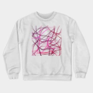 Pink web Crewneck Sweatshirt